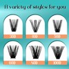 Individual Eyelashes, 50D DIY Cluster Eyelashes, 0.07 D Curl, 10-18