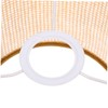WOONEKY Hand Woven Rattan Lamp Shade Natural Rattan Cover for