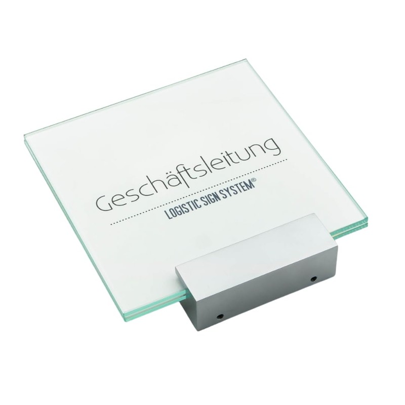 Logistic Sign System Door Sign Glass Vitrum A with Block