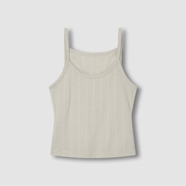 JAJU [JAJU/자주] 여 코튼 포인텔 크롭 캐미솔 3종 택1 [JAJU] Women's Cotton Pointelle Crop Camisole Pick 1 from 3 Types