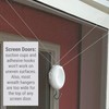 ZipnHang Xtra Wreath Hanger for Glass & Screen Doors (White