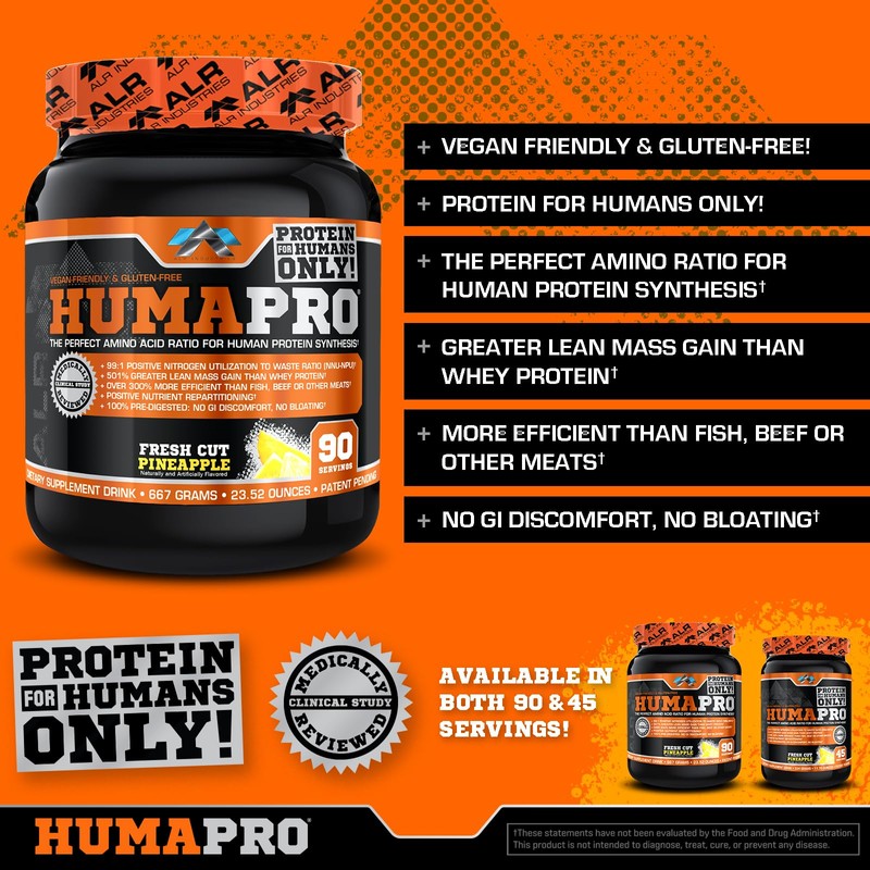 ALR Industries Humapro, Protein Matrix Formulated for Humans, Waste Less.
