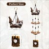 Gnome Wind Chimes for Outside with 6 Larger Bells -
