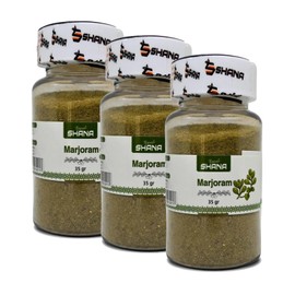 Shana Marjoram Dried Natural Pure Herbal Tea Premium Herb Spice Seasoning Egypt Arab Herbs Egyptian Oriental Non Gmo No Additives Kosher Halal (3 Pack = 3.70 oz / 105 gm) شانه بردقوش حلال