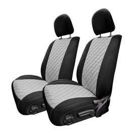 FH Group Custom Fit Seat Covers for Jeep Wrangler JL 4DR 2018-2023 Neoprene Water Resistant Automotive Seat Covers - Front Set Gray