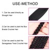 Kfilsg Braiding Hair Pre Stretched 26 Inch #1 Black Long