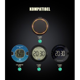 Ermorgen Ermorgen 10 Stcke Ersatz Metallpl?ttchen Set kompatibel mit OOONO P-DISC NO3/ OOONO 2 und OOONO P-DISC NO2 / NO1, Halterung fr OOONO Parkscheibe und Blitzerwarner, 5 Paar Klebepads mit Magnet