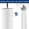 NearMoon Rain Shower Head With Shower Arm, Ceiling Mount Square