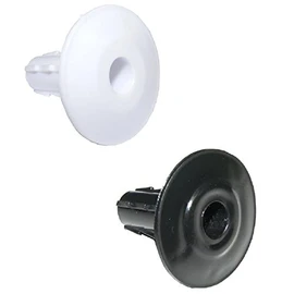 electrosmart Pack of 12 Single Feed-Thru Cable Wall Entry Grommets - 6x Black and 6x White - Suitable for most RG6 / WF100 Cable