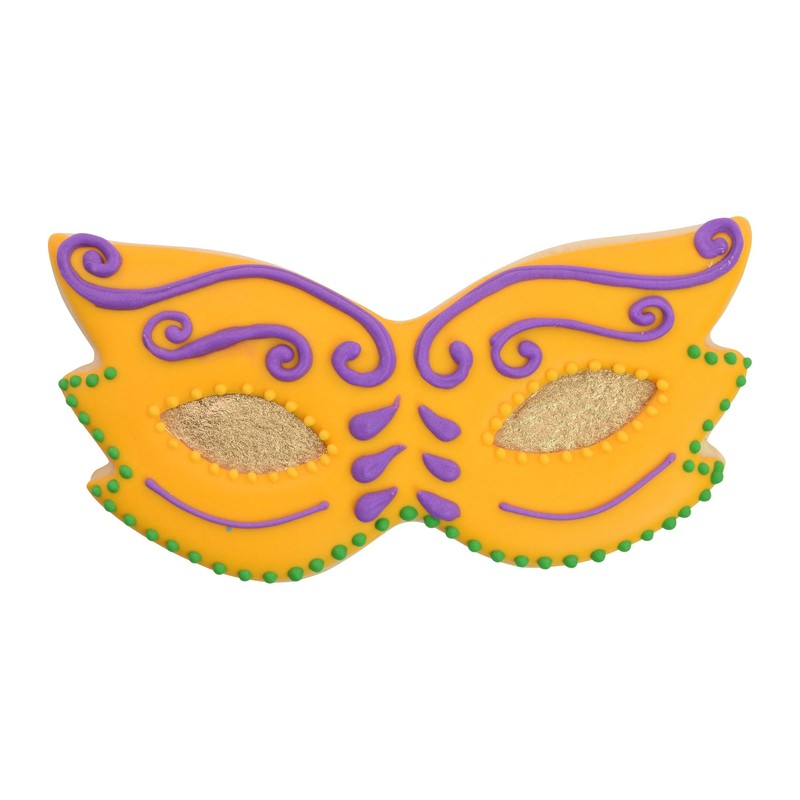 R&M Mardi Gras Mask 3.5" Cookie Cutter Stainless Steel