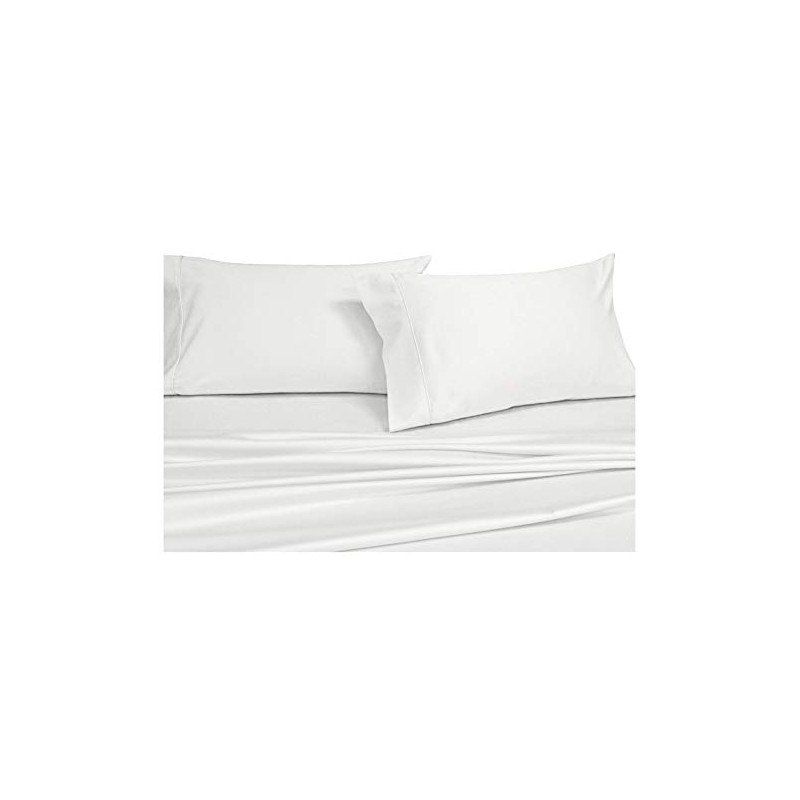 Abripedic Sateen Solid Sheets, 600-Thread-Count 4PC Bed Sheet Set, 100-Percent