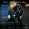 Bluetooth FM Transmitter 5.0, Car Radio Adapter LED Display Hands-Free