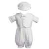 Swea Pea & Lilli White Poly Cotton Christening Baptism Romper