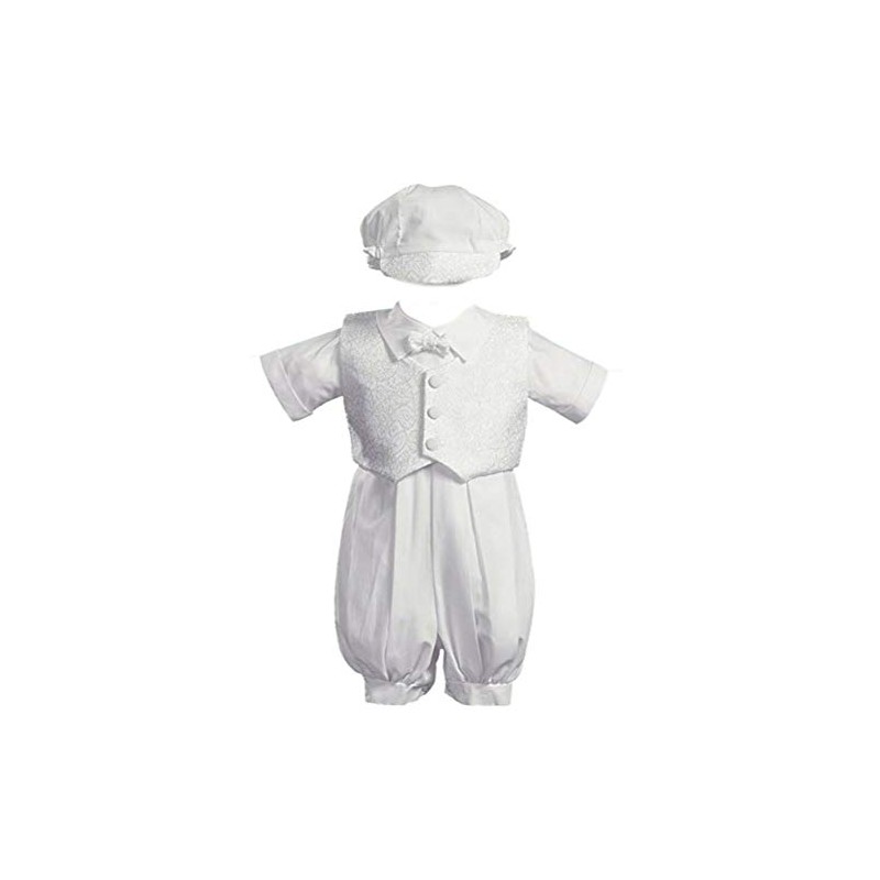 Swea Pea & Lilli White Poly Cotton Christening Baptism Romper