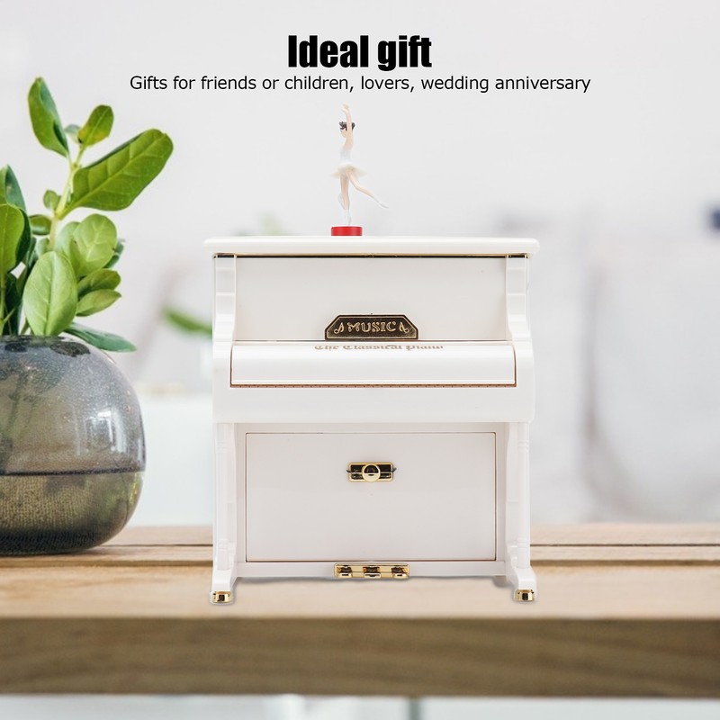 Classical Music Box Rotating Dancing Ballet Girl Piano Music Box
