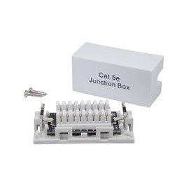 InstallerParts Cat.5E Junction Box - 110 Punch Down Type - Secure Shielded Outdoor Junction Box - UL Listed