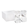 DONOUCLS Home Crystal Candlestick Holders Pack of 2 Clear Crystal