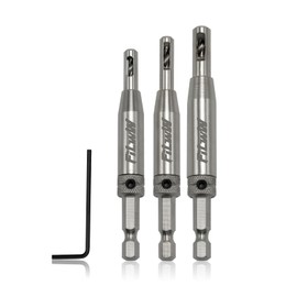 FiLwW Self-Centering Drill Bit Set, CC2430 3/32", 7/64", 9/64" Self Centering Drill Bit VIX Bit for #6 8 10 Screws