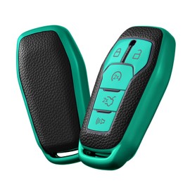 ELOHEI Soft TPU Car Key Fob Case Cover for Ford F150 Explorer 2013-2017 Fusion Mustang Edge Lincoln MKZ MKC MKX 5 Buttons Smart Key