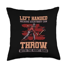 Craftsman tool set and Gardening tools lover Everybody Right Hand Tool, Wood Axe Throw Pillow, 18x18, Multicolor