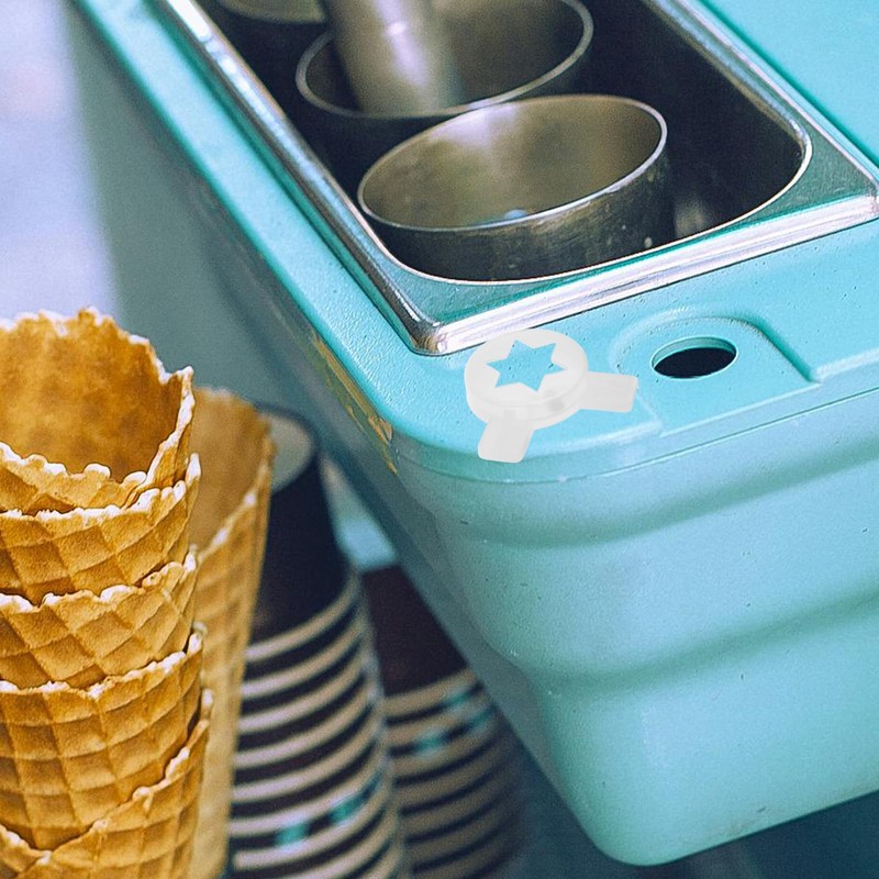 Ciieeo1pc Ice Cream Machine Star Nozzles Soft Serve Ice Cream