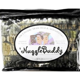 'NUGGLEBUDDY Microwaveable Moist Heat & Aromatherapy Organic Rice Pack. "U. S. Army" Fabric. LAVENDER & LEMONGRASS