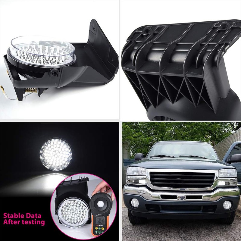 PIT66 LED Fog Lights with Wire Harness, Compatible with 03-06