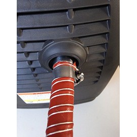 GenExhaust Compatible with Honda EU2200i/EU2000i/EU1000i Generator 3/4" Silicone tubing Exhaust Extension 1-1/2 Foot Length.