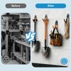 GeeWatom 2 Pack Garage Storage Utility Hooks，Garage Garden Tool Organizer，Steel