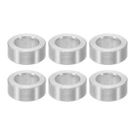 PATIKIL M6 Aluminum Spacers, 6pcs Metal Spacers for 1/4 or M6 Screw Bolts, 1/4" ID x 3/8" ID x 5/32" L Unthreaded Standoff, 6.2x10x4mm