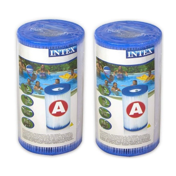 Intex 0775431 Filter Cartridge for Swimming Pool Blue 10,8 x 21,6 x 20,3 cm - Set of 2