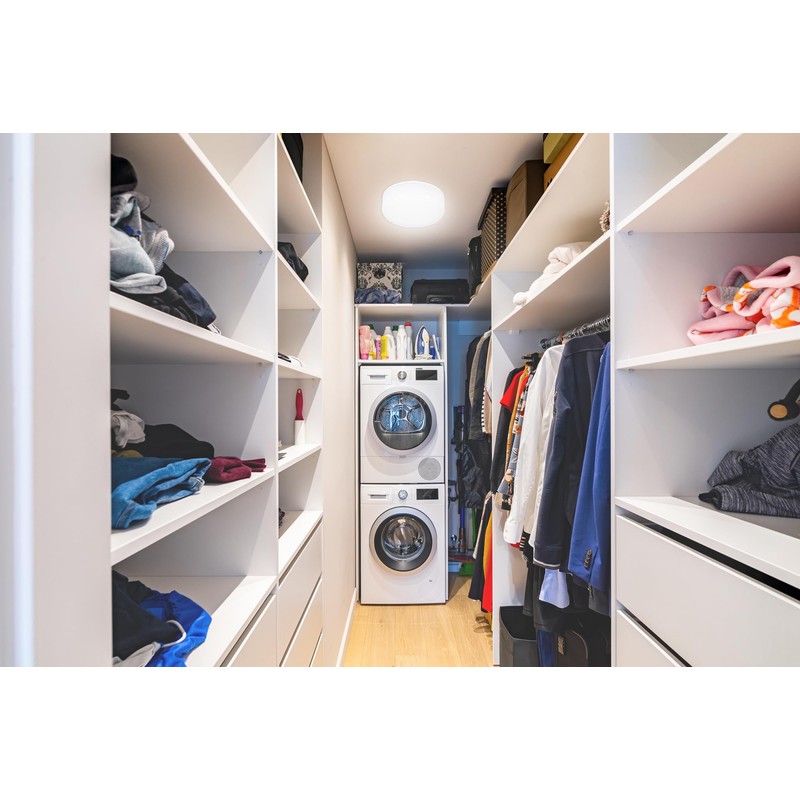 Luminus 8" Easy-Install Spin Light Flushmount Lights E26 Base, 200W