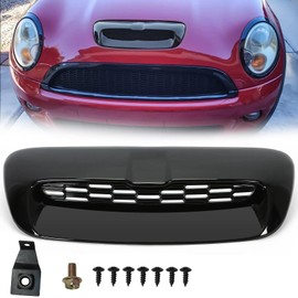 GSRECY Gloss Black Front Bonnet Hood Scoop Intake Air Vent Compatible with 2007-2014 Mini Cooper S R55 R56 R57 R58 R59