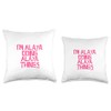 I'm Alaya doing Alaya things Throw Pillow