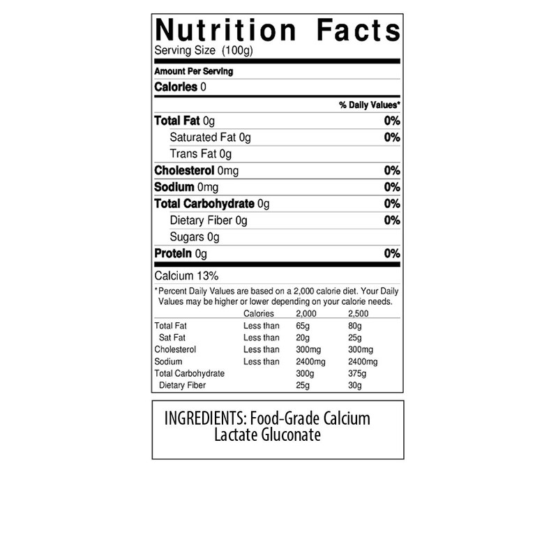 Calcium Lactate Gluconate for Molecular Gastronomy | Kosher Certified &