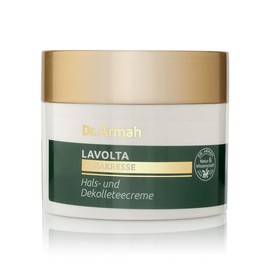 LAVOLTA Natural Spilanthol Neck & Décolleté Cream 150 ml - Firming Anti-Ageing Intensive Care with Hyaluronic Acid, Vitamin E & Almond Oil - Vegan