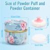 Dusting Boby Powder Puffs and Container for Women Baby, 3.15in