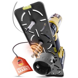 LAINFELD LAINFELD Bohrschablone fr Steckdosen | Inkl. Wasserwaage | Elektriker Wasserwaage fr Steckdose Unterputzdose Hohlwanddose Rohbau Schablone