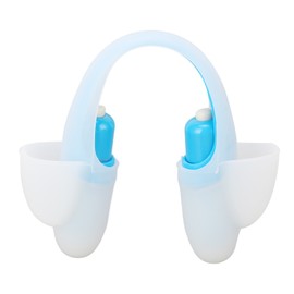 Mini Electric Massager Acupoint Pressure Vibrating Eye Relaxation Small Handheld Shoulder Neck Massager Blue