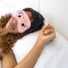 Fisura – Schlafmaske „Augen“ in Rosa. Weiches, komfortables Accessoire für