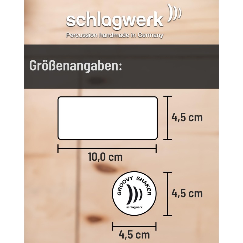 Schlagwerk SK50 Groovy Shaker - Handgefertigtes Rhythmusinstrument aus Holz -