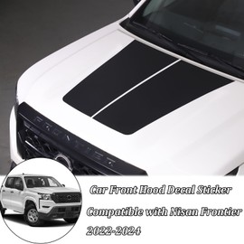 Car Hood Decoration Sticker Compatible with Nisan Frontier 2022 2023 2024,Front Hood Engine Panel Decal,PVC Bonnet Decal Exterior Accessories (Style-B)