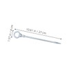Gatuida 4 Pcs Heavy Duty Carbon Steel Tent Stakes Galvanized