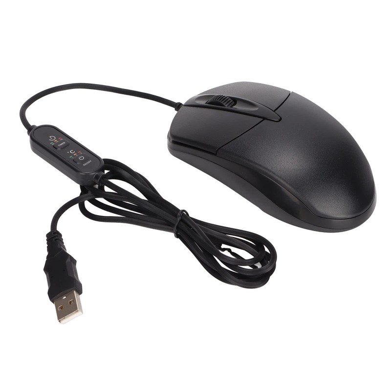 Cuifati USB Heated Mouse,3 Levels 1600DPI Wired Heating Mouse Adjustable