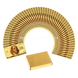 24K Gold Plated Playing Cards (Perfect for Christmas) (Gold)