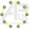 APUK 28x Checkpoint Wheel Nut Indicator Rubber Boot Dust Cap