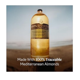 L'OCCITANE L'OCCITANE Almond Shower Oil Refill 500ml | Vegan & 99% Readily Biodegradable | Premium & Clean Beauty Sustainable Body Wash Refill for All Skin Types