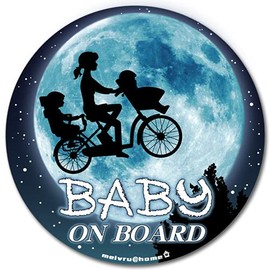 ママチャリ☆ BABY IN CAR ステッカー BABY ON BOARD 赤ちゃんが乗ってます ベビーinカー ベビーインカー（ステッカー）