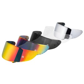 JQF Gear Motorcycle Helmet Visor for X-Fourteen X-Spirit III, RF-1200 and RF-SR Anti-Scratch Visor Shield Lens (Dark Red)