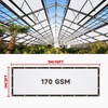 White 90% Shade Cloth, Backyard Fence Covering Privacy,3 x 10FT